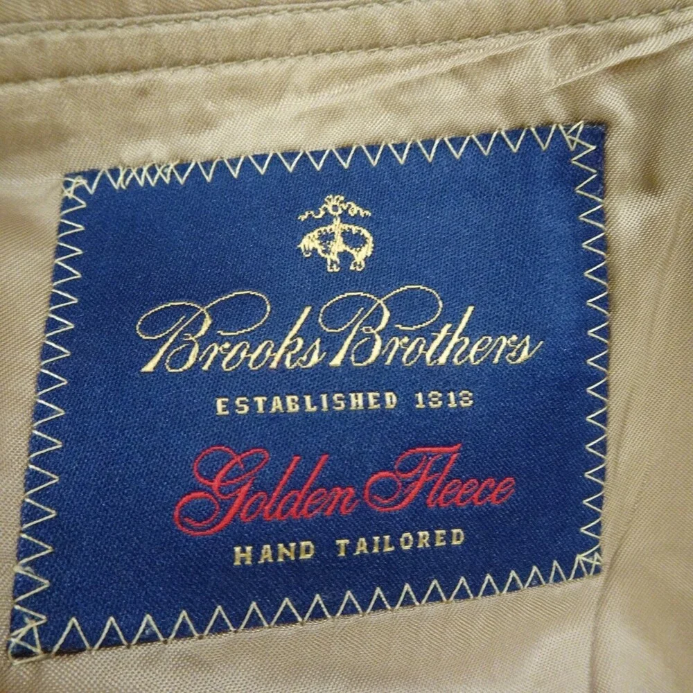 Brooks Brother Sports Jacket Mens 42R Brown Wool Coat Blazer